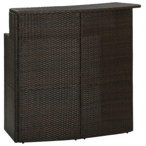 Meja Bar Rotan Sintetis Outdoor