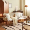 Sofa Rotan Kayu Modern Minimalis 3 Dudukan