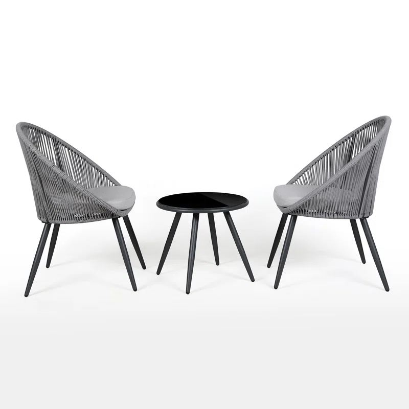 Set Kursi Teras Outdoor 3-Piece Modern