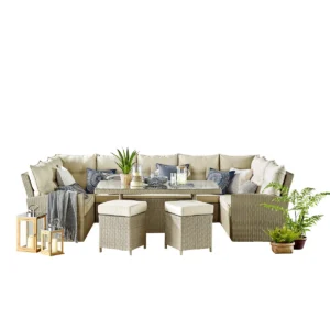 Set Sofa Sudut Rotan Sintetis Sand Dunes
