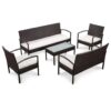 Set Sofa Taman Rotan Sintetis