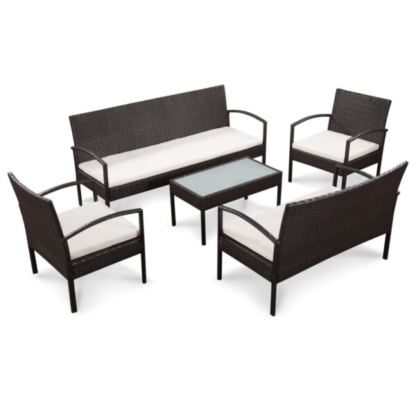 Set Sofa Taman Rotan Sintetis