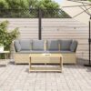 Sofa Patio Rotan Modular Warna Natural