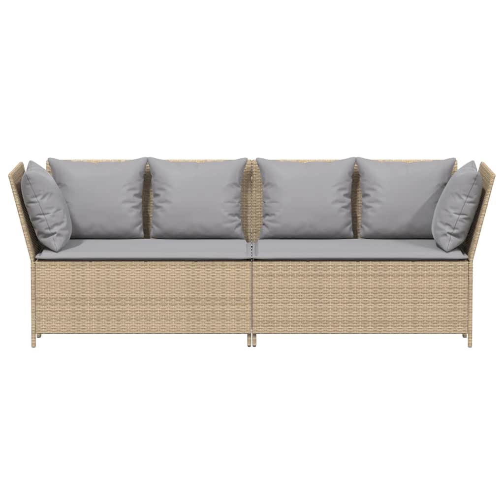 Sofa Patio Rotan Modular Warna Natural
