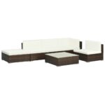 Sofa Sudut Outdoor Rotan Sintetis